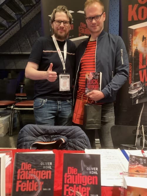 Autor Oliver Kohl und ein Fan