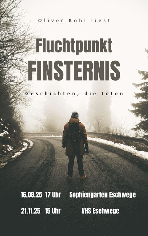 Lesebanner für Thrillerlesung von Oliver Kohl