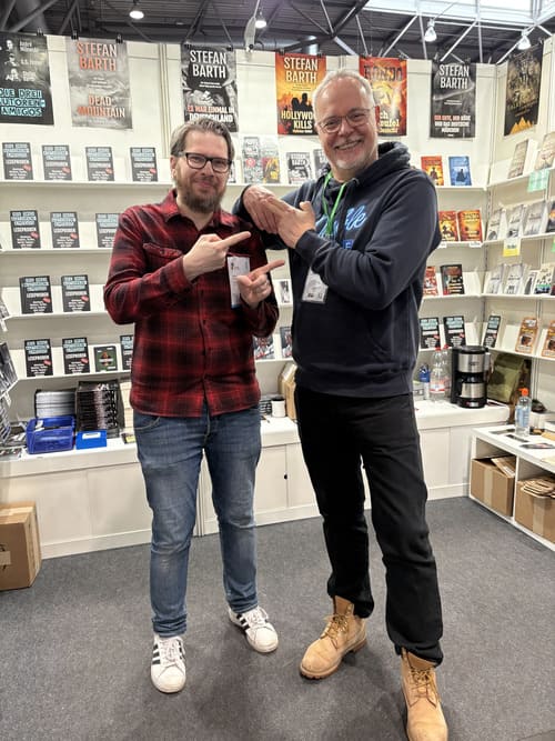 Thrillerautor Oliver Kohl und Autor Stefan Barth